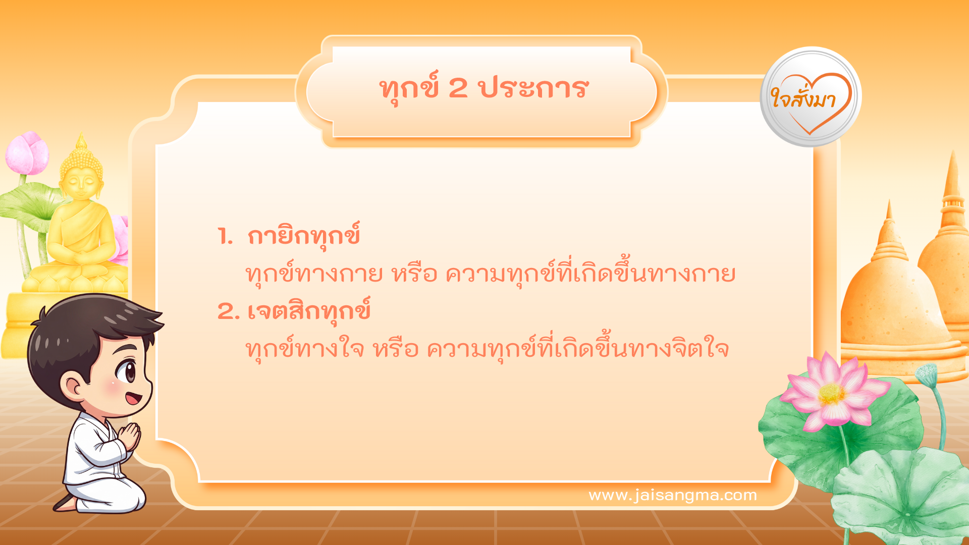 ทุกข์ 2 ประการ (หมวดที่ 1)