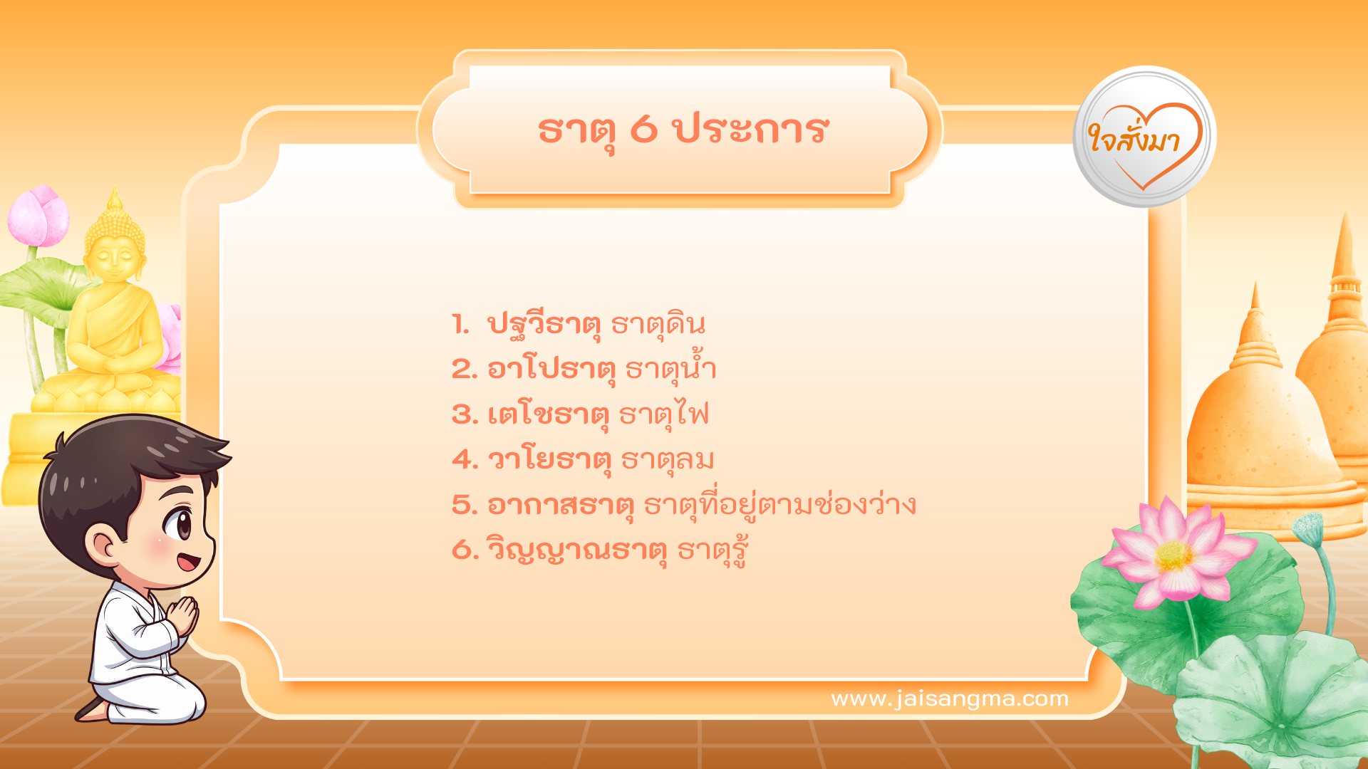 ธาตุ 6 ประการ