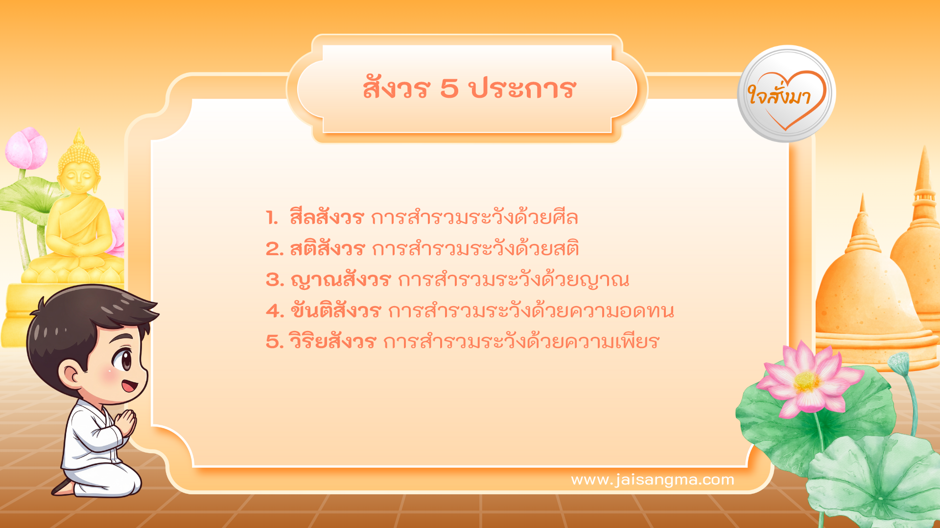 สังวร 5 ประการ